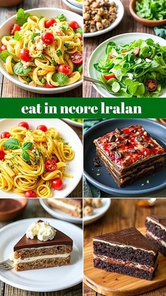 Recipe Tin Eats: A Collection of Delicious Recipes A collage of diverse recipes from Recipe Tin Eats, featuring pasta, salad, and dessert.